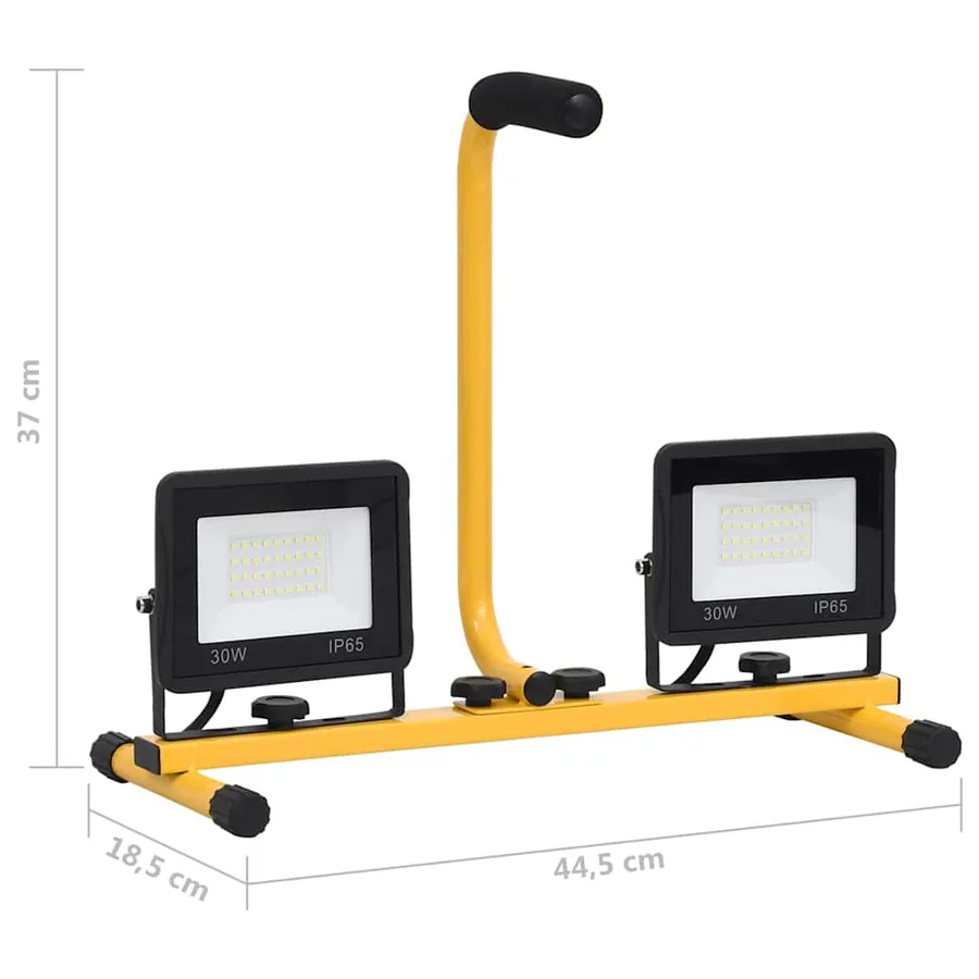 Projecteur à LED avec poignée 2x30 W Blanc froid - 12