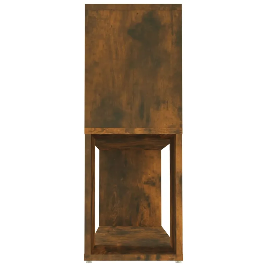 Bibliothèque Chêne fumé 100x24x63 cm Bois d'ingénierie - 6