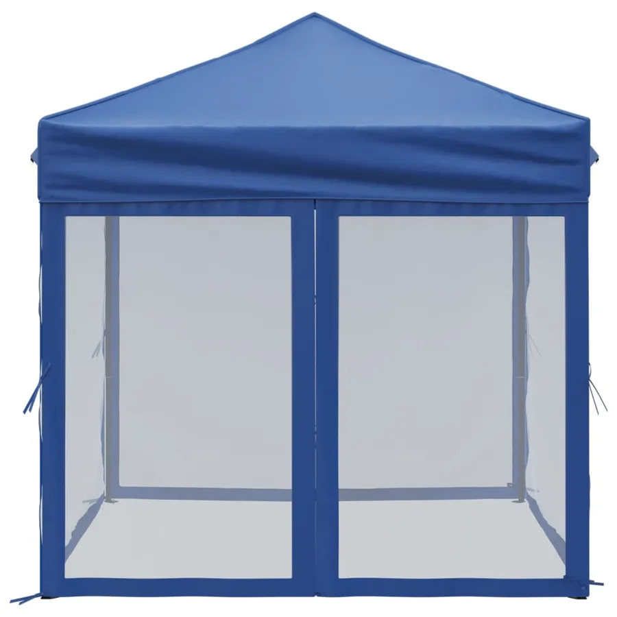 Tente de réception pliable avec parois Bleu 2x2 m - 4