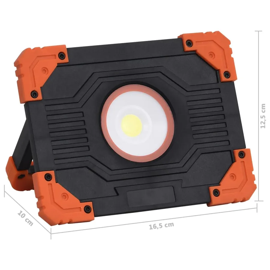 Projecteur à LED portable ABS 10 W Blanc froid - 9
