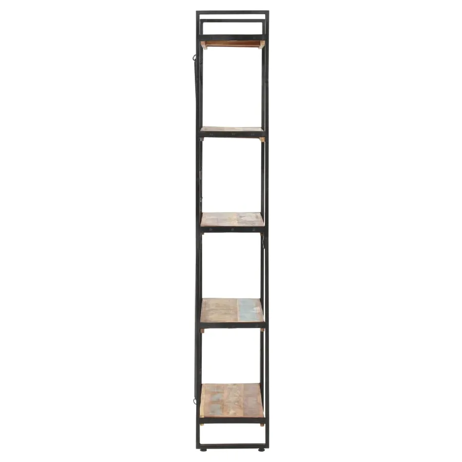 Bibliothèque 5 niveaux 90x30x180 cm Bois solide de récupération - 3