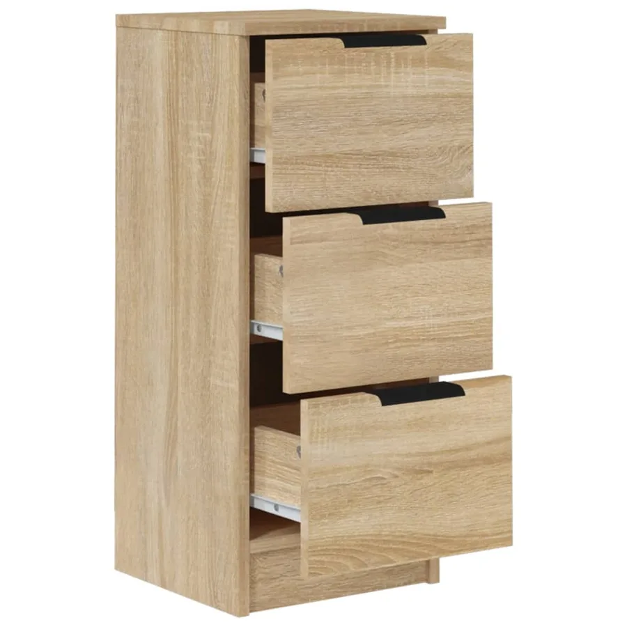 Buffets 2 pcs Chêne Sonoma 30x30x70 cm Bois d'ingénierie - 5