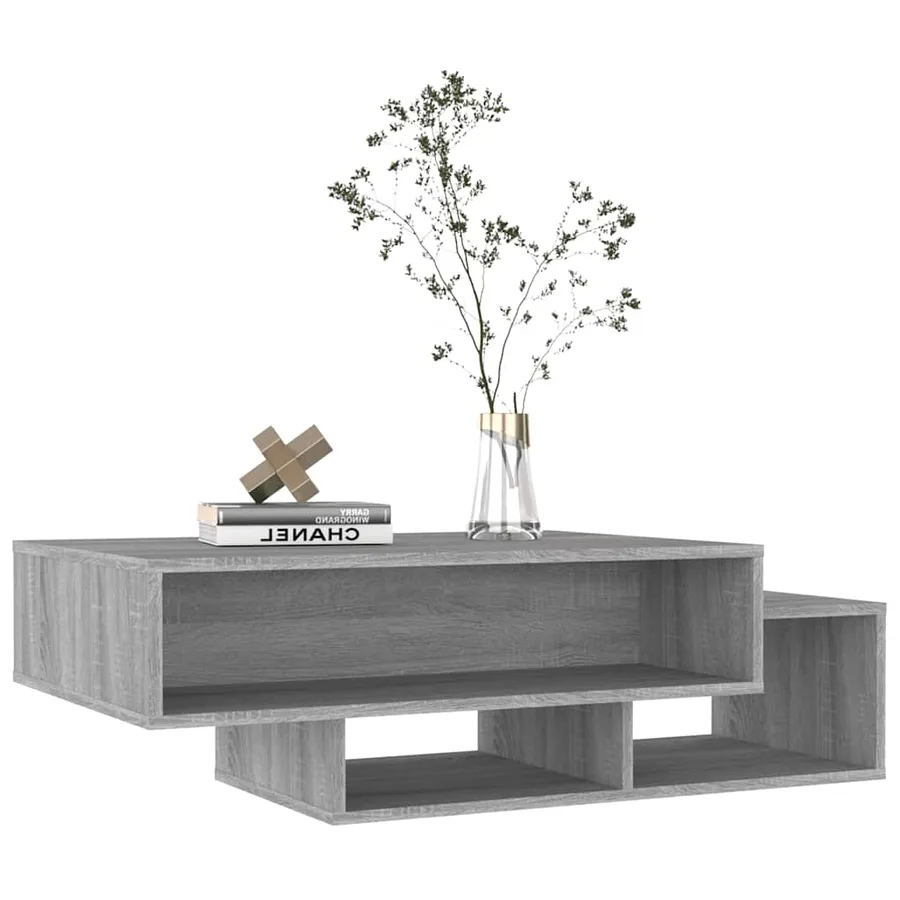Table basse Sonoma gris 105x55x32 cm Bois d'ingénierie - 3