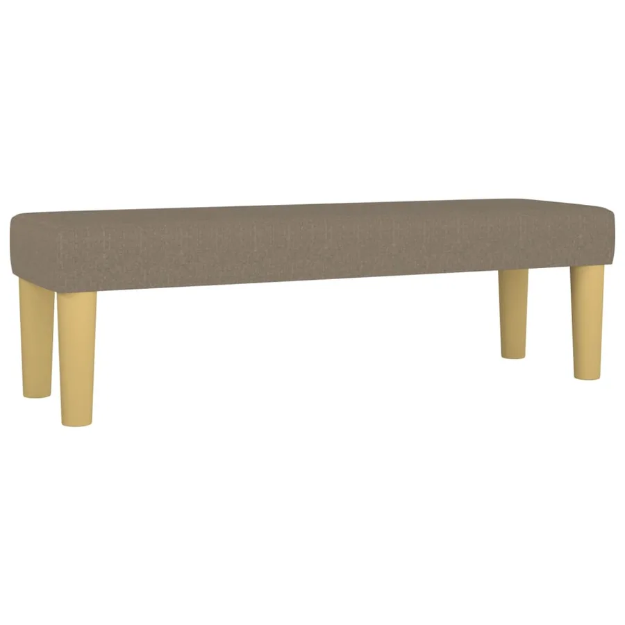 Banc Taupe 100x30x30 cm Tissu - 2
