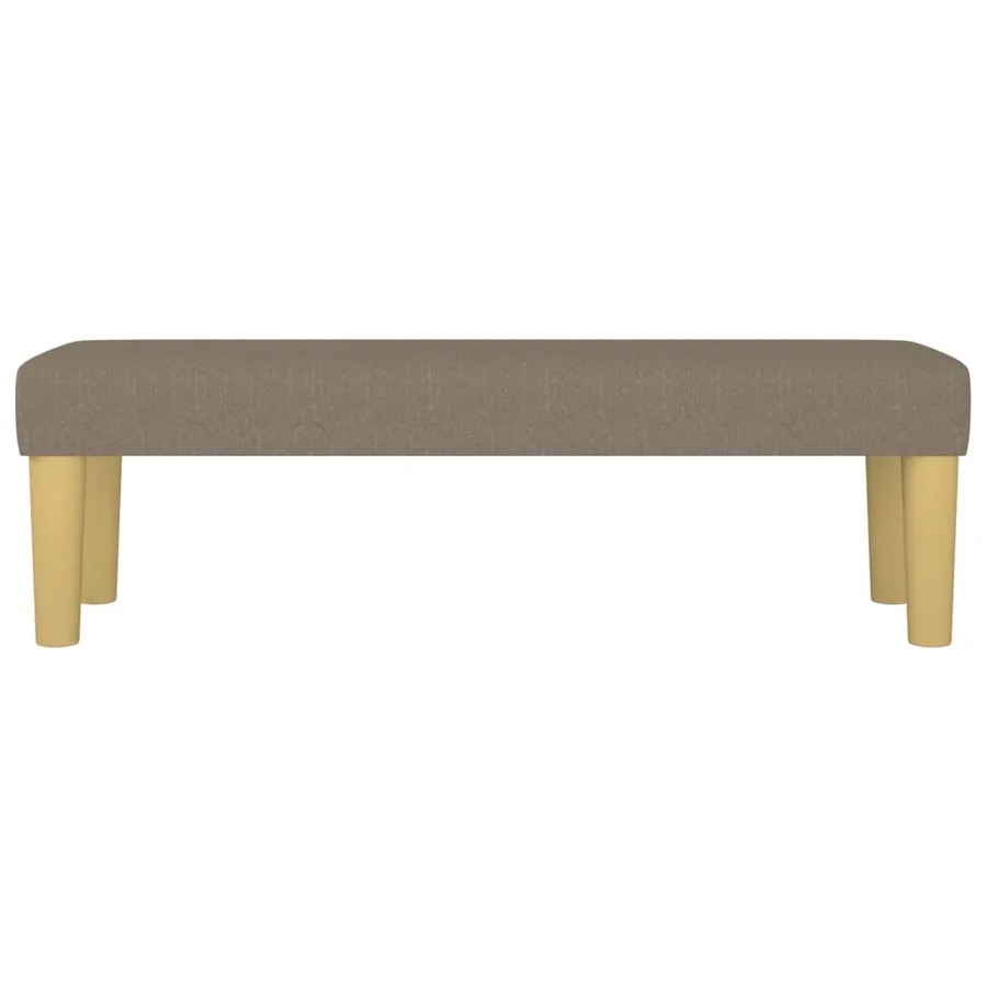 Banc Taupe 100x30x30 cm Tissu - 3
