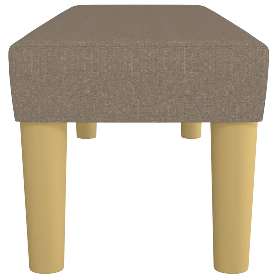 Banc Taupe 100x30x30 cm Tissu - 4