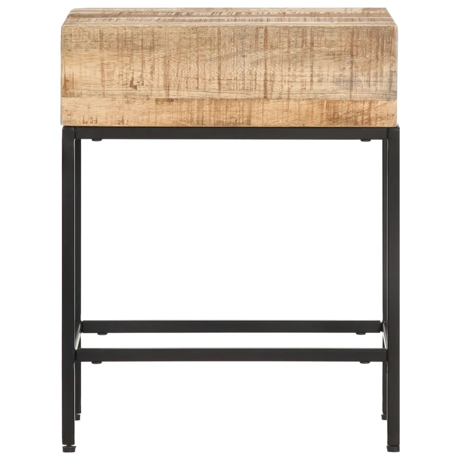 Table d'appoint 40x30x50 cm Bois massif de manguier brut - 2