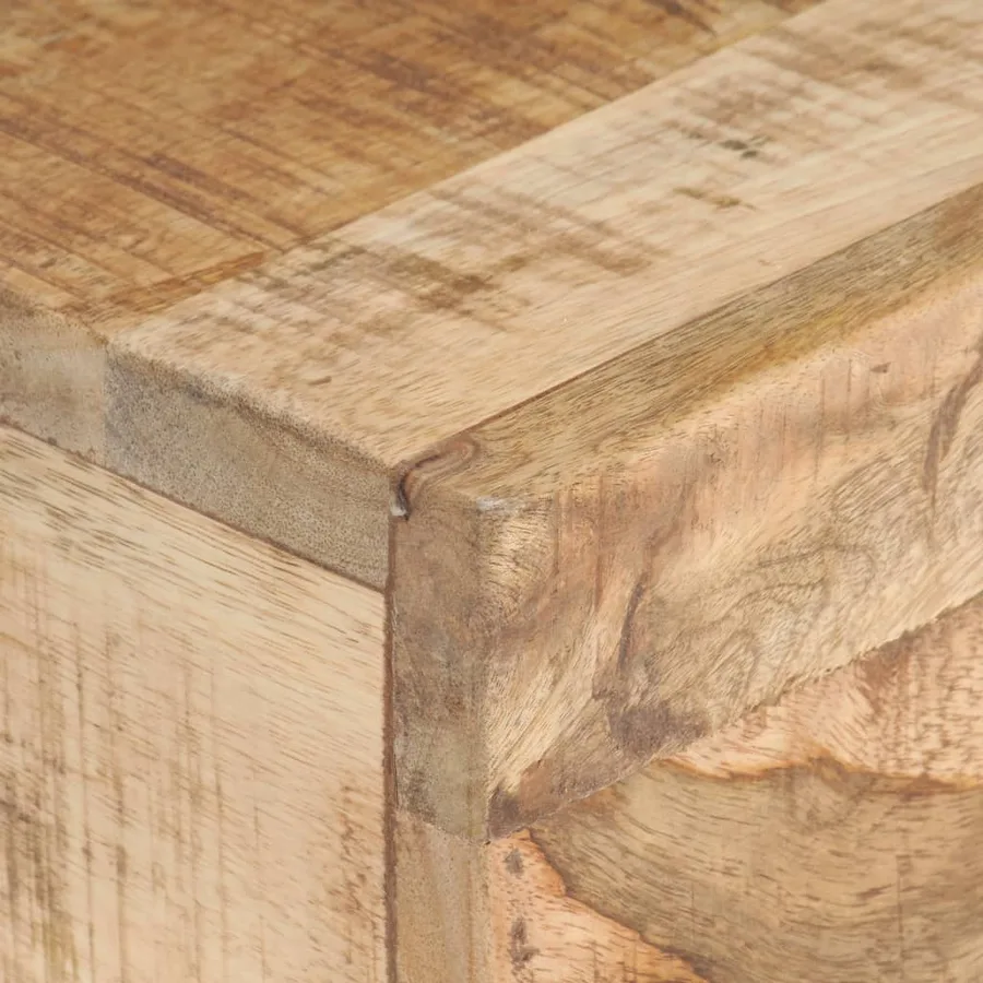 Table d'appoint 40x30x50 cm Bois massif de manguier brut - 4