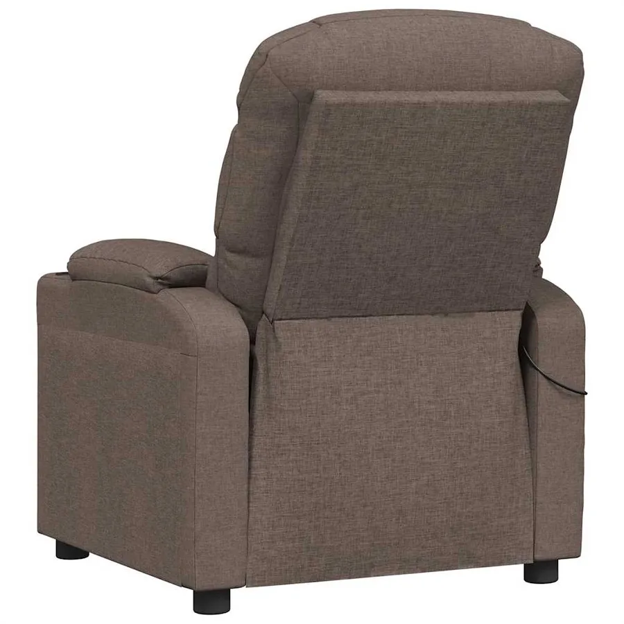 Fauteuil de massage Taupe Tissu - 5