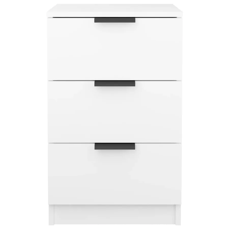 Tables de chevet 2 pcs Blanc 40x36x65 cm - 5