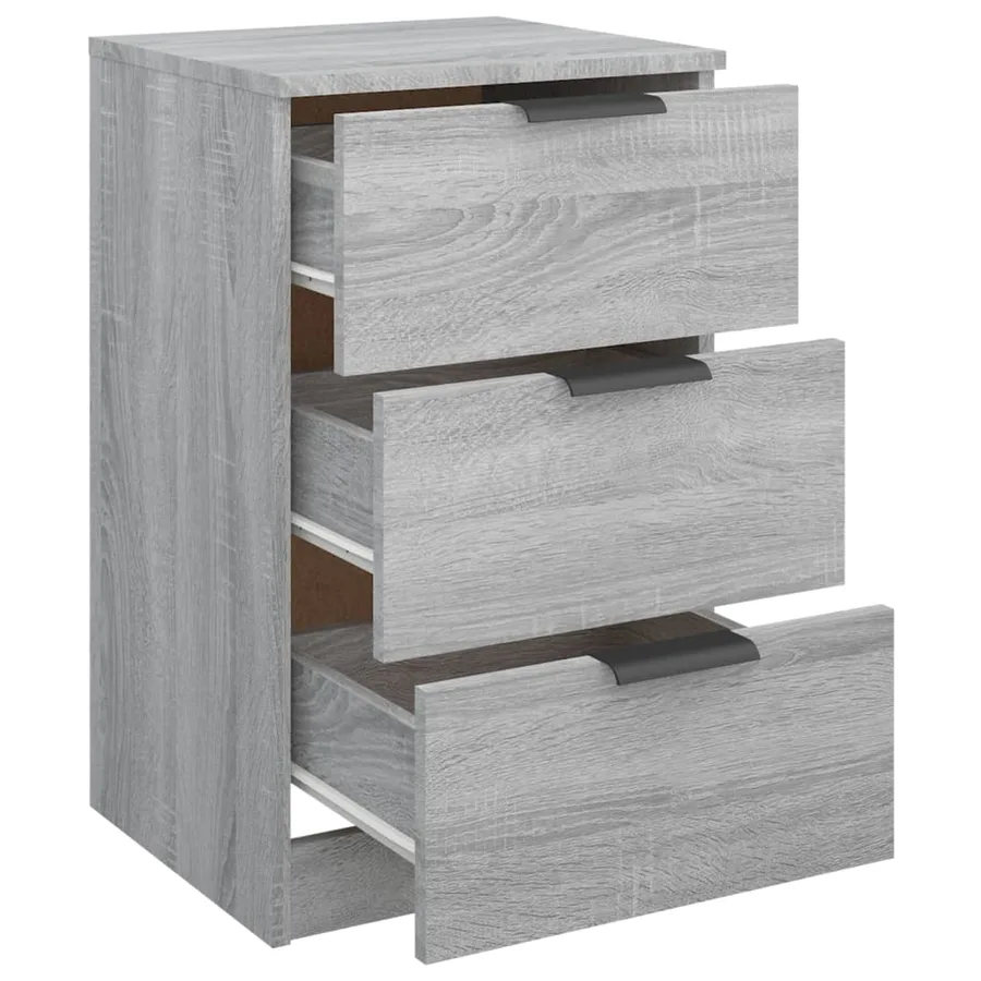 Tables de chevet 2 pcs Sonoma gris 40x36x65 cm - 6