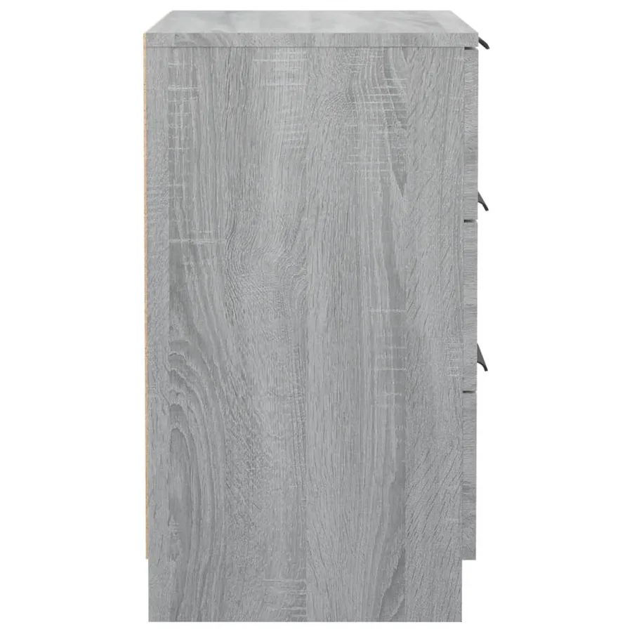 Tables de chevet 2 pcs Sonoma gris 40x36x65 cm - 7