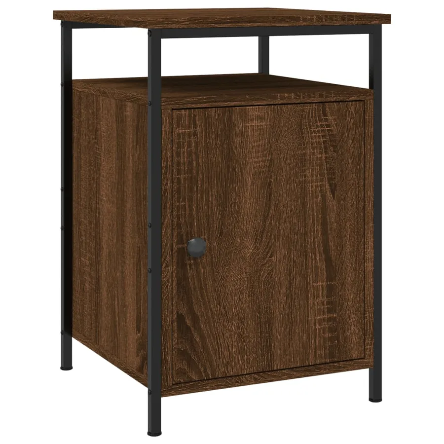 Tables de chevet 2pcs Chêne marron 40x42x60cm Bois d'ingénierie - 3