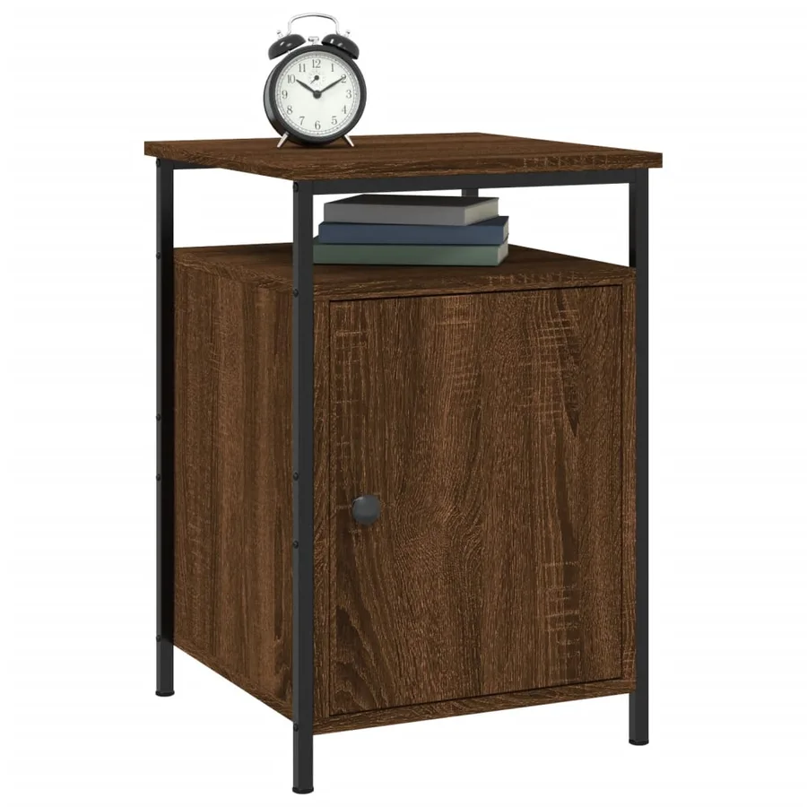 Tables de chevet 2pcs Chêne marron 40x42x60cm Bois d'ingénierie - 4