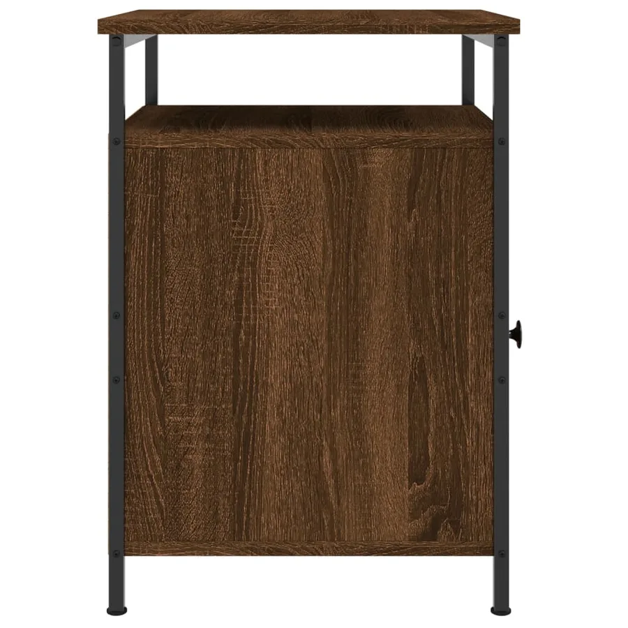 Tables de chevet 2pcs Chêne marron 40x42x60cm Bois d'ingénierie - 8