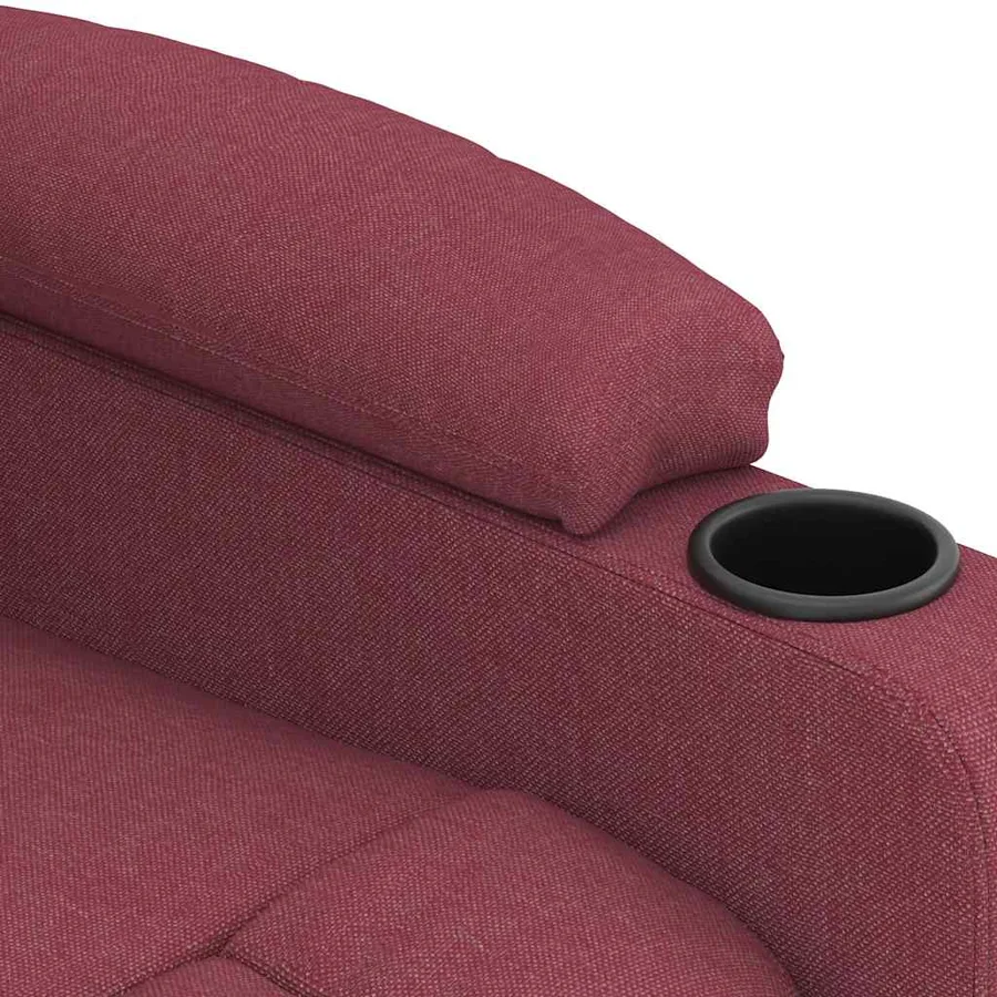 Fauteuil électrique de massage Bordeaux Tissu - 9