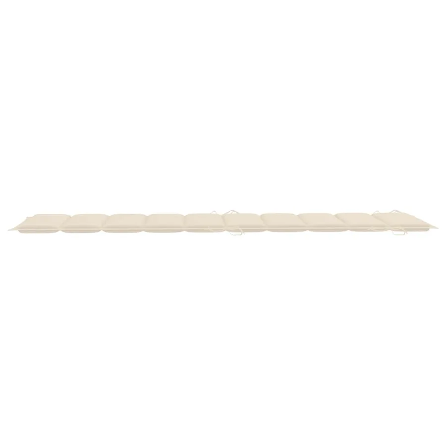 Chaise longue avec coussin Gris Bois d'acacia solide - 11