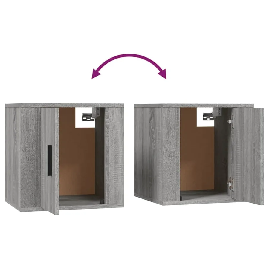 Ensemble de meubles TV 3 pcs Sonoma gris Bois d'ingénierie - 7