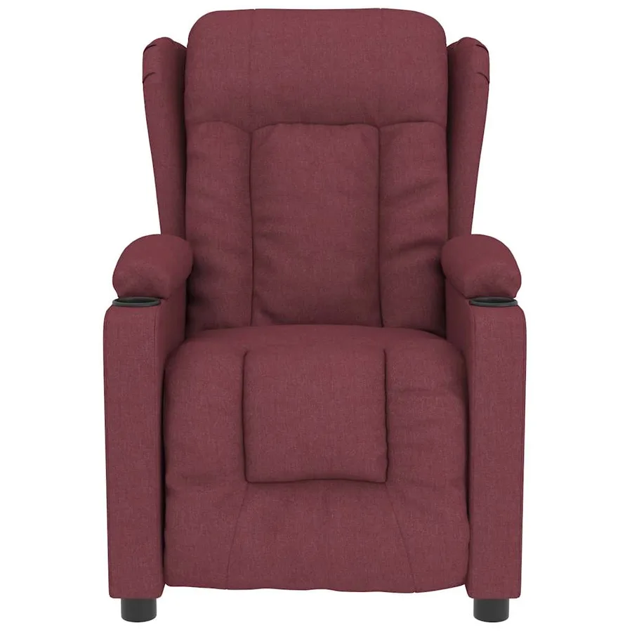Fauteuil de massage Rouge bordeaux Tissu - 3