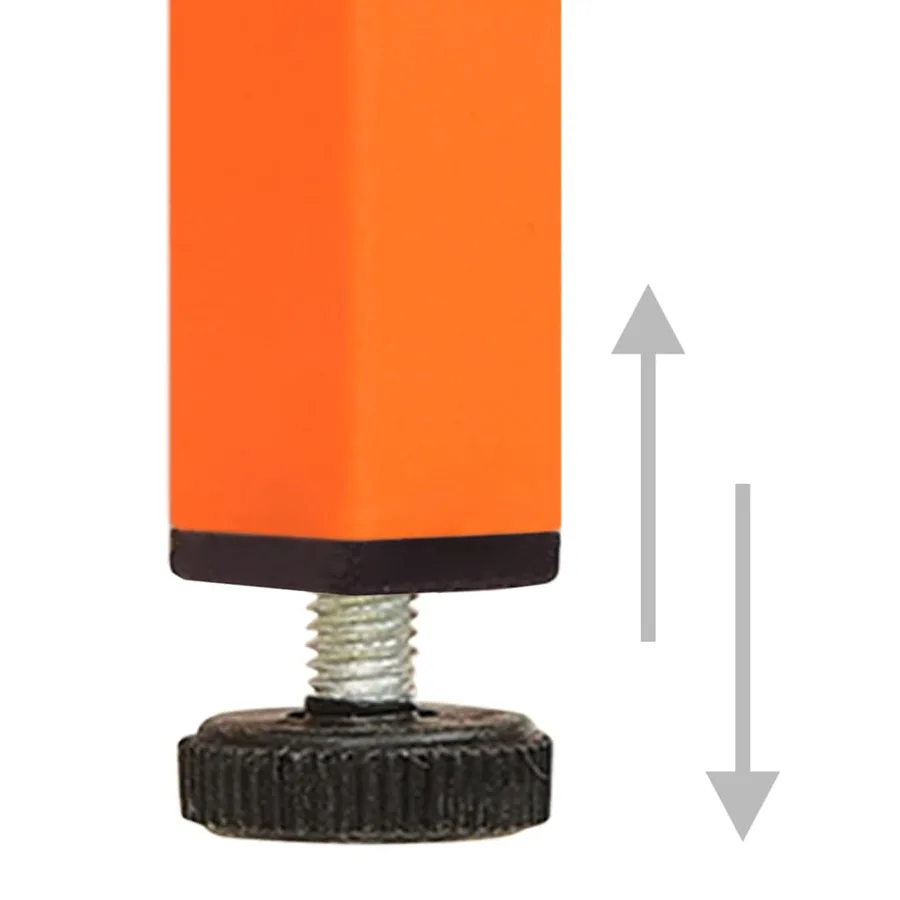 Meuble TV Orange 105x35x50 cm Acier - 7