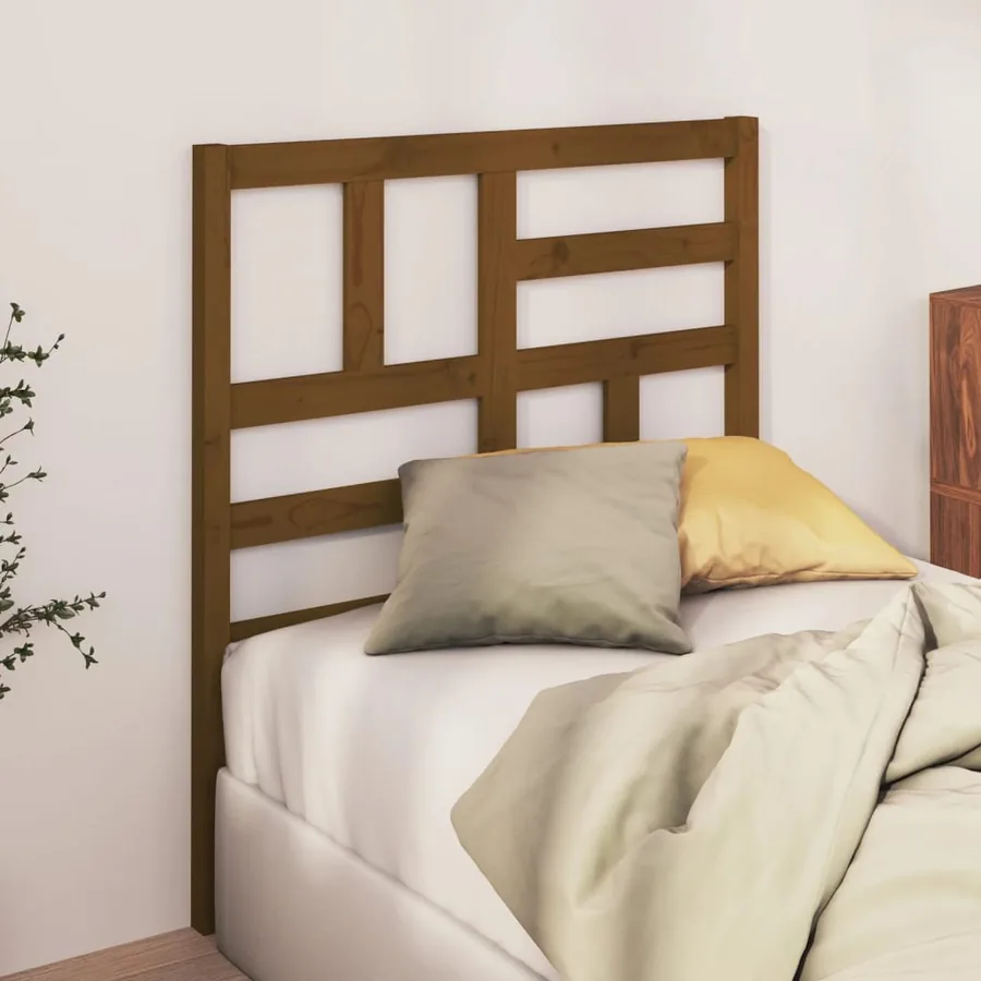 Tête de lit Marron miel 96x4x104 cm Bois massif de pin