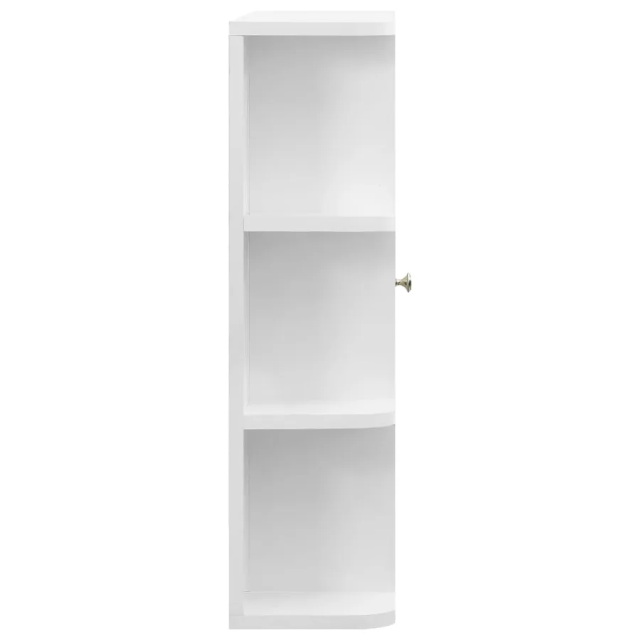 Armoire à miroir de salle de bain Blanc 66x17x63 cm MDF - 5
