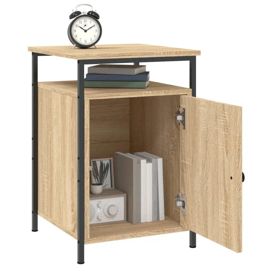 Tables de chevet 2pcs chêne sonoma 40x42x60cm bois d'ingénierie - 5