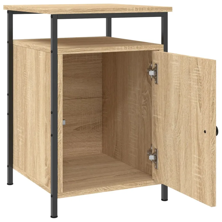 Tables de chevet 2pcs chêne sonoma 40x42x60cm bois d'ingénierie - 6