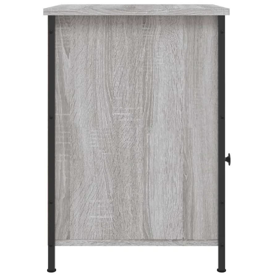 Table de chevet sonoma gris 40x42x60 cm bois d'ingénierie - 7