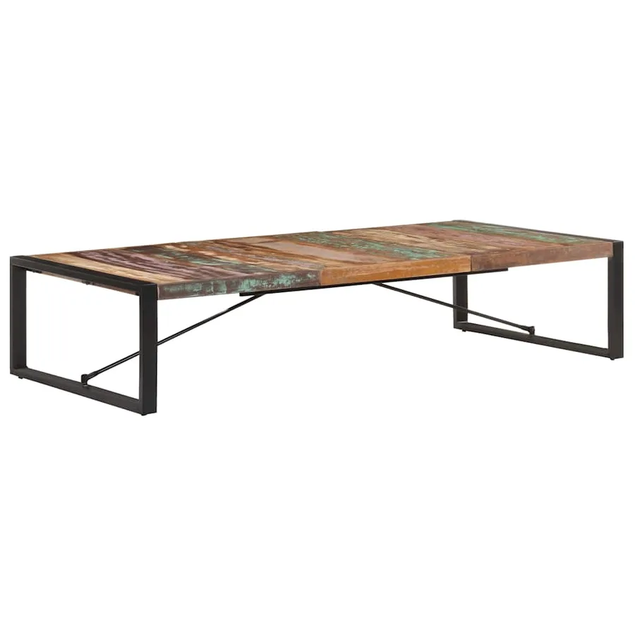 Table basse 180x90x40 cm Bois de récupération massif - 11