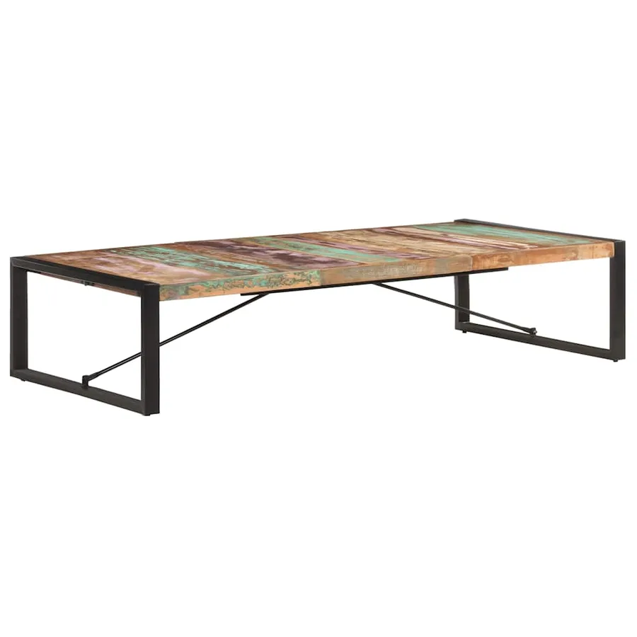 Table basse 180x90x40 cm Bois de récupération massif - 8