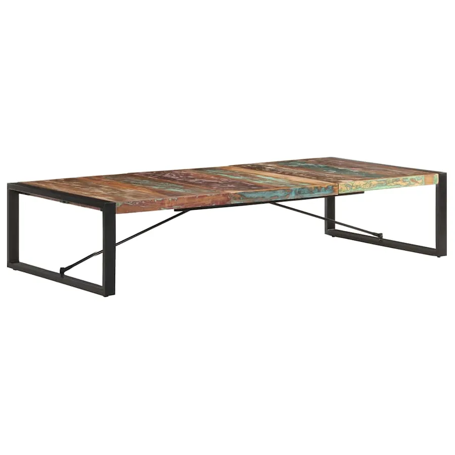 Table basse 180x90x40 cm Bois de récupération massif - 9