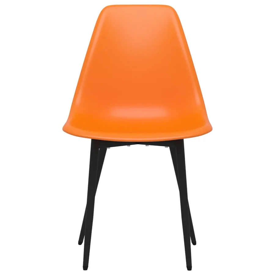 Chaises à manger lot de 6 orange PP - 4