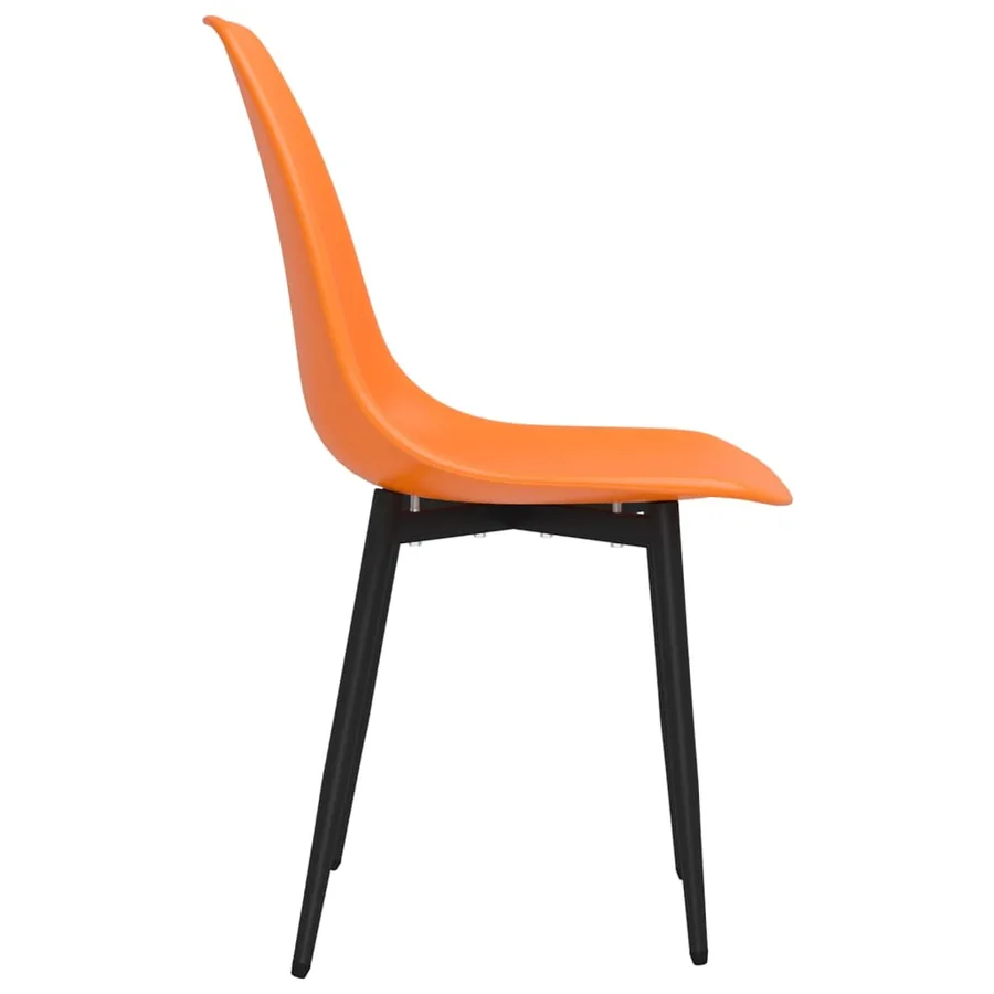 Chaises à manger lot de 6 orange PP - 5