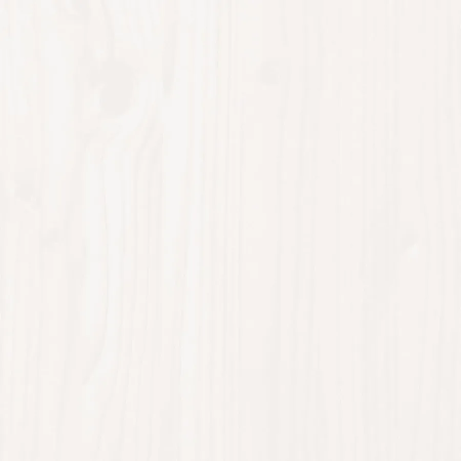 Buffet Blanc 100x40x75 cm Bois massif de pin - 9