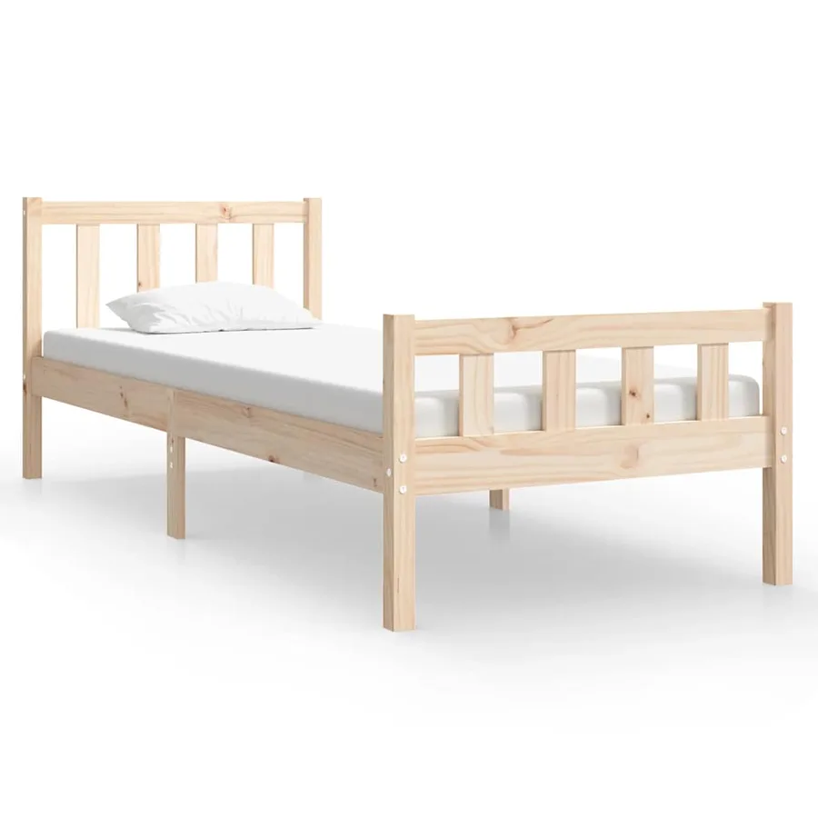 Cadre de lit sans matelas bois massif - 2