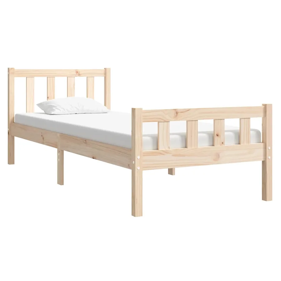 Cadre de lit sans matelas bois massif - 3