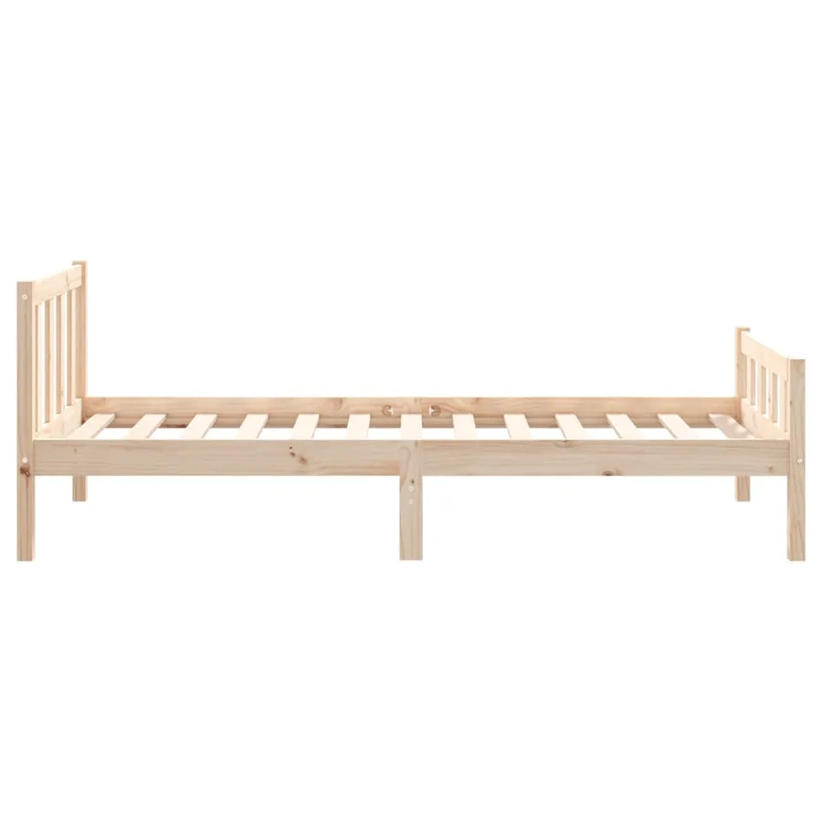 Cadre de lit sans matelas bois massif - 6