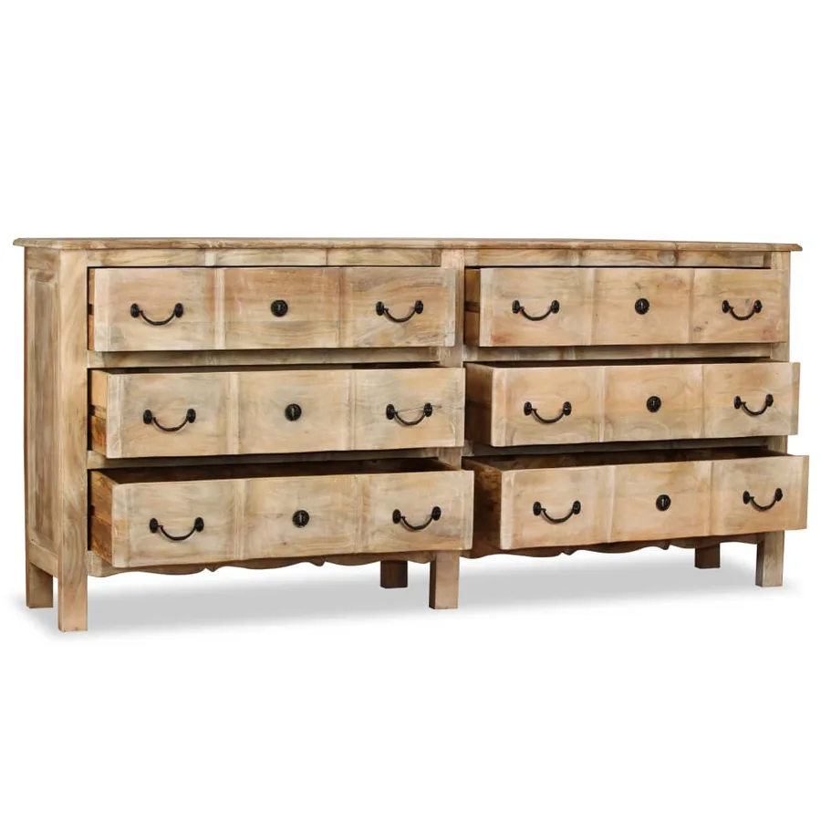 Buffet Bois de manguier solide 200x40x90 cm - 2