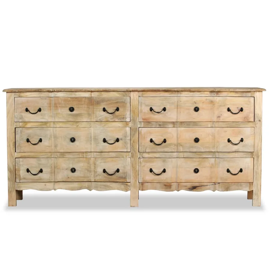Buffet Bois de manguier solide 200x40x90 cm - 3