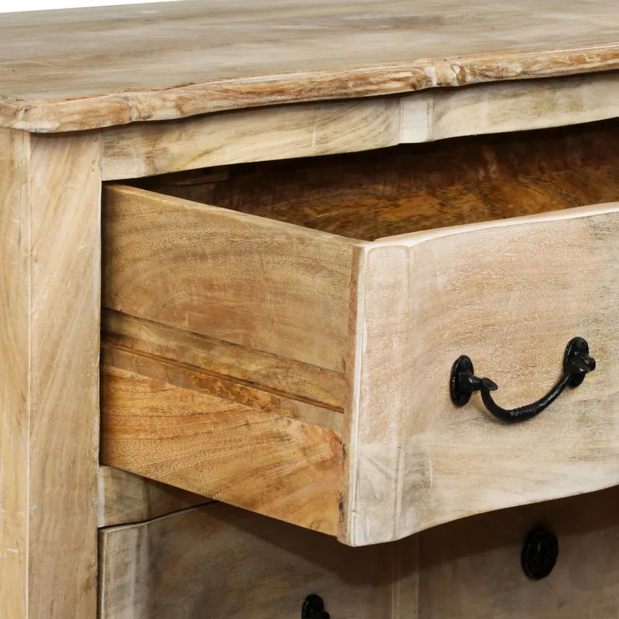 Buffet Bois de manguier solide 200x40x90 cm - 4