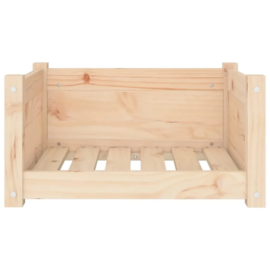 Lit pour chien 55,5 x 45,5 x 28 cm Bois de pin massif - 5