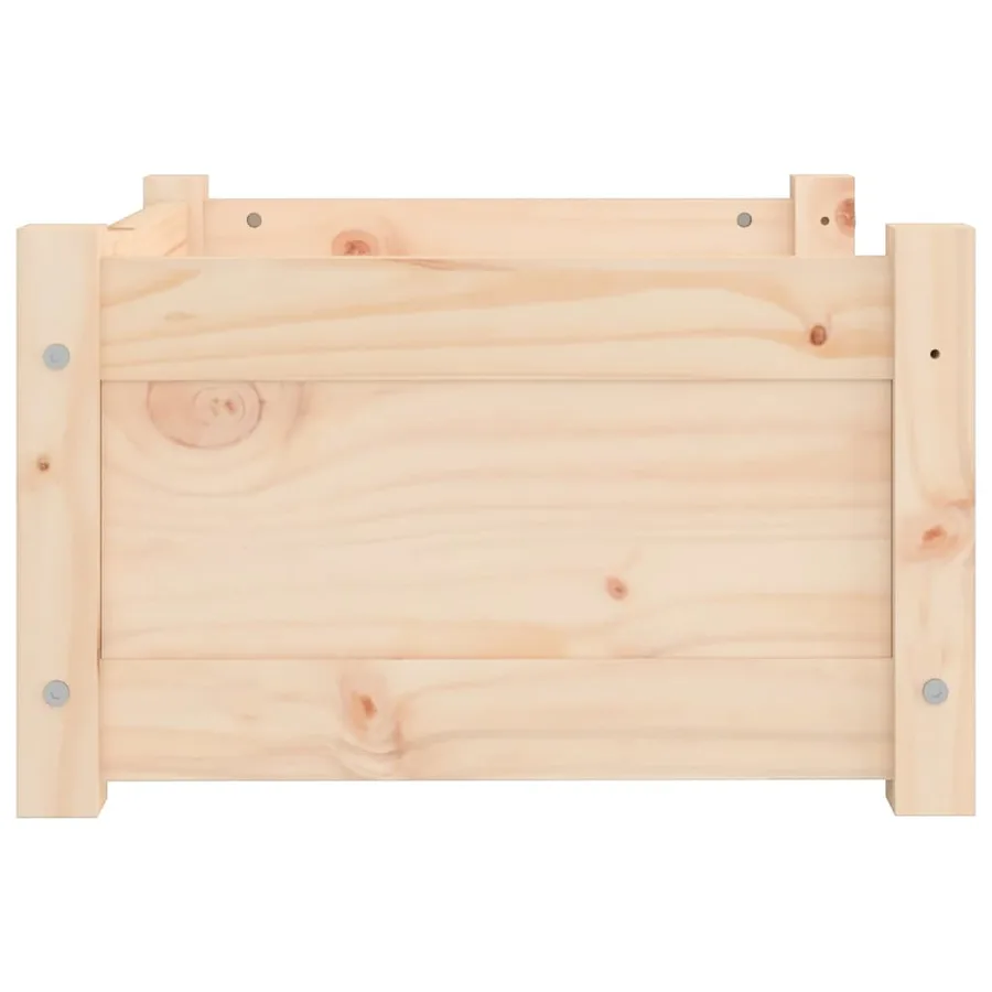 Lit pour chien 55,5 x 45,5 x 28 cm Bois de pin massif - 6