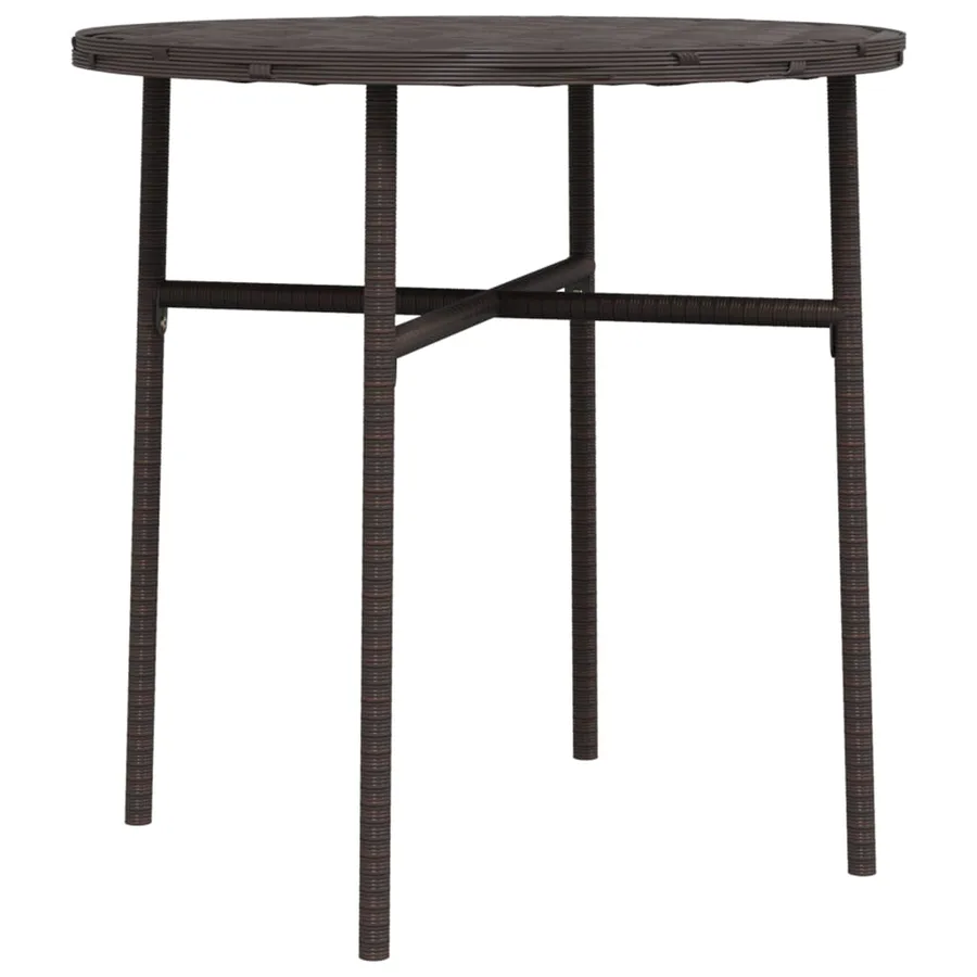 Table à thé Marron 45 cm Résine tressée - 2