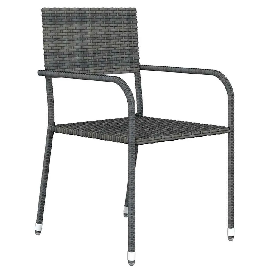 Ensemble à manger de jardin 3 pcs Gris - 3