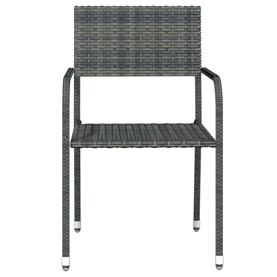 Ensemble à manger de jardin 3 pcs Gris - 4