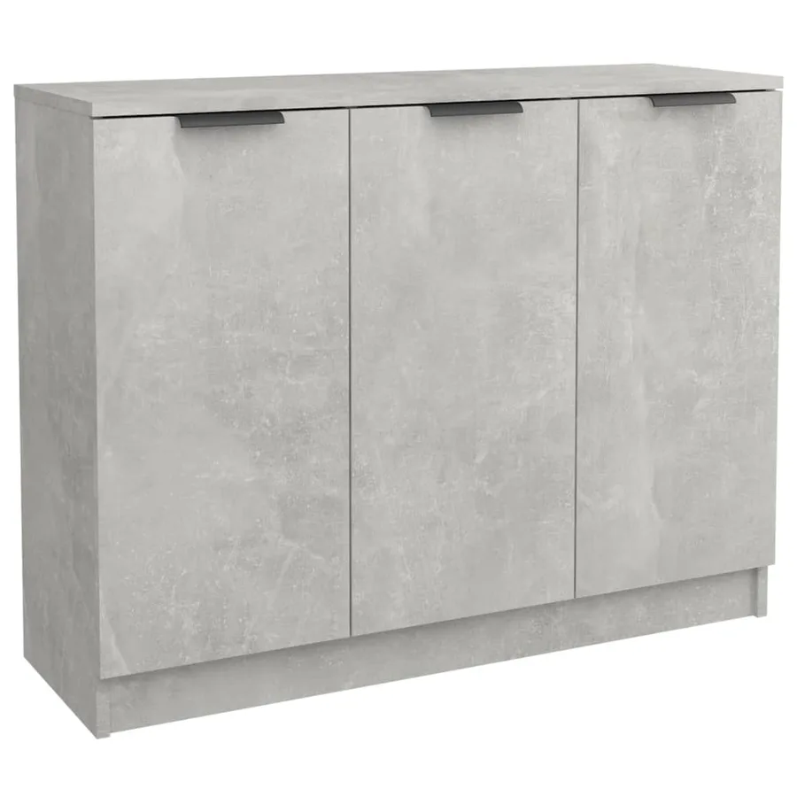Buffet Gris béton 90,5x30x70 cm Bois d'ingénierie - 2