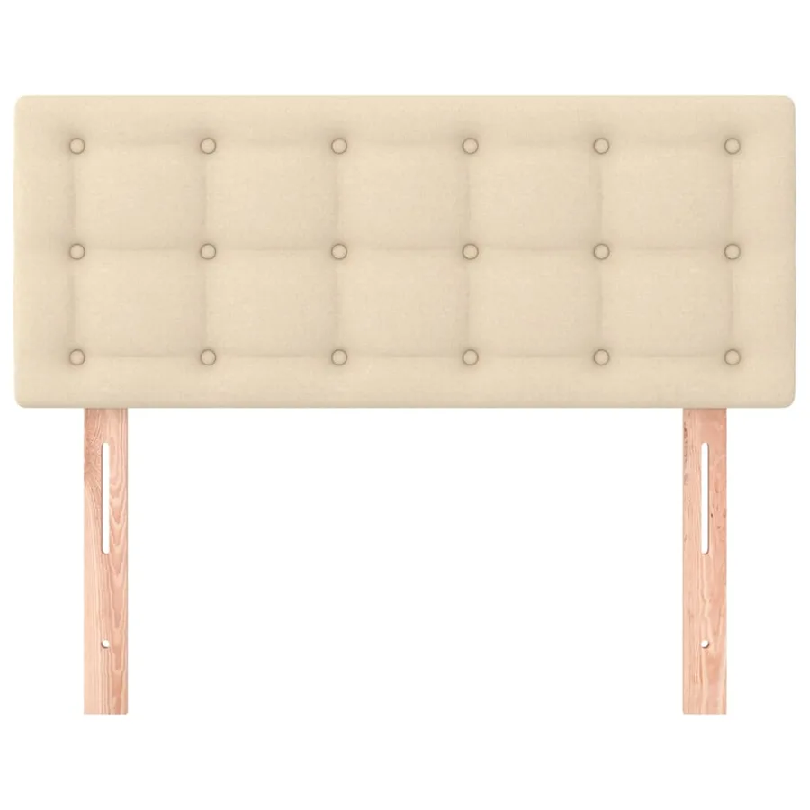 Tête de lit Crème 100x5x78/88 cm Tissu - 3