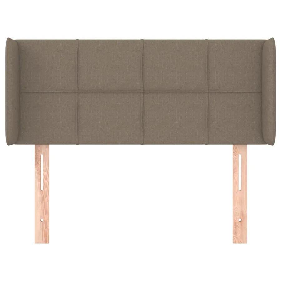 Tête de lit avec oreilles Taupe 83x16x78/88 cm Tissu - 3