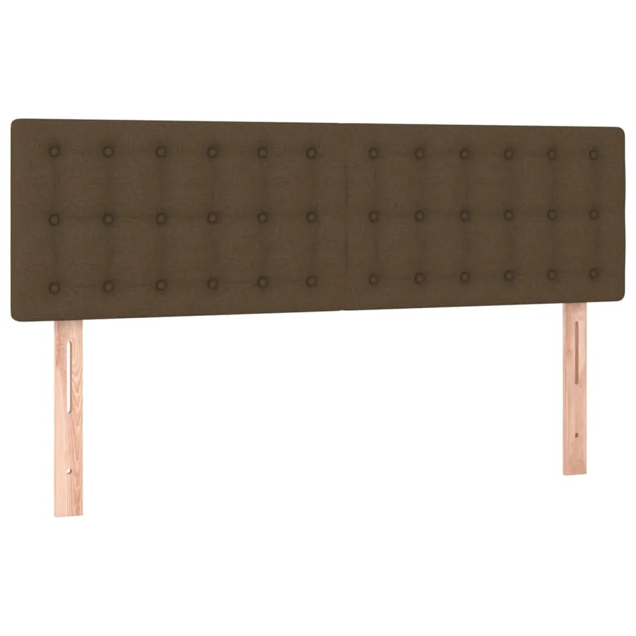 Sommier à lattes de lit avec matelas Marron foncé 140x200 cm - 6